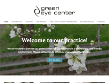 Tablet Screenshot of greeneyecenter.com